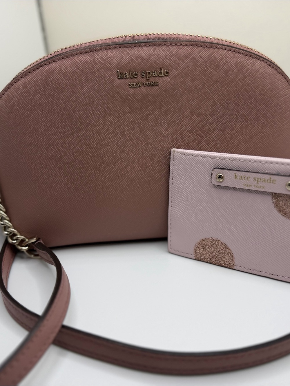 Kate Spade Spencer Dome Crossbody & Glitter Dot Wallet Pink **CUTE SET!!!***